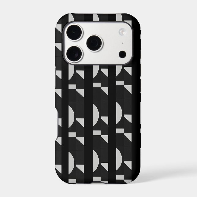 Art for Your Tech: Abstract Black & White iPhone 1 Case-Mate iPhone Case (Back)