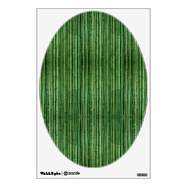 Art for Your Toilet Seat - Bamboo Design Wall Sticker (Front)