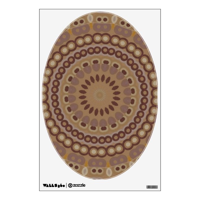 Art for Your Toilet Seat - Yellow, Gray, Brown Wall Sticker (Front)