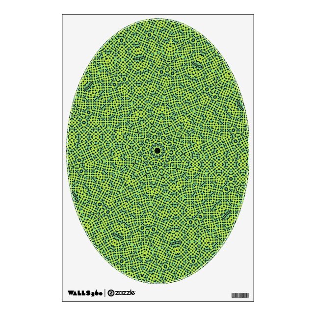 Art for Your Toilet Seat - Yellow Green Web Wall Decal (Front)