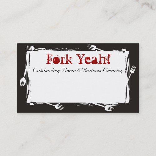 art forks dining culinary catering business car... business cards