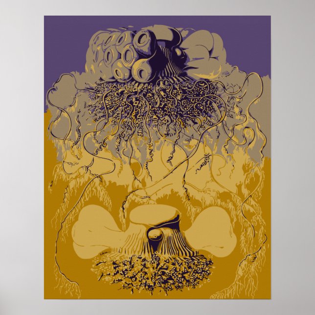 Art forms of the deep sea, Siphonophorae Poster (Front)