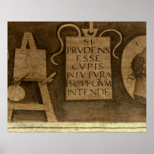 Art, from 'The Liberal Arts' cycle (fresco) Poster