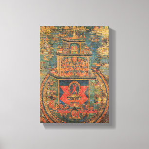 ART FROM TIBET [ VAJRAYOGINI MANDALA ] CANVAS PRINT