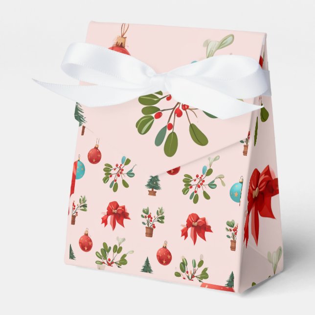Art full of Christmas atmosphere Favor Box (Front Side)