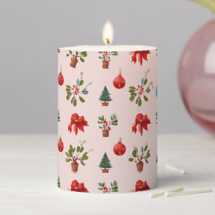 Art full of Christmas atmosphere Pillar Candle