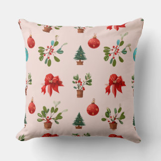 Art full of Christmas atmosphere Throw Pillow