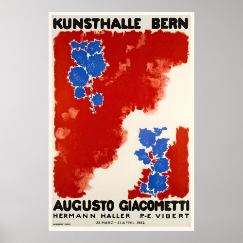 Art Gallery Bern Exhibition Giovanni Giacometti924 Poster