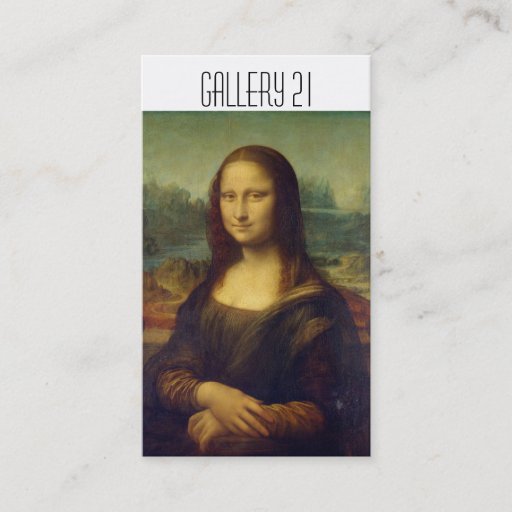 Customizable Art Gallery Business Cards