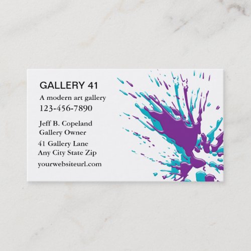 Art Gallery Business Cards