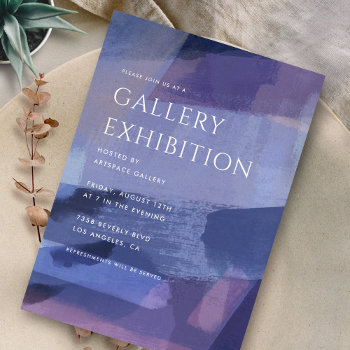 Art Gallery Exhibition   Invitation by ClementineCreative at Zazzle