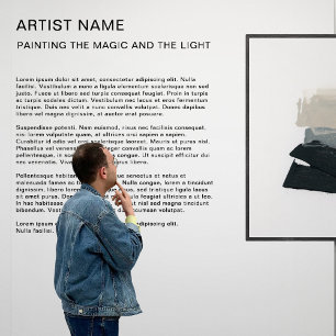 Art Gallery Exhibition Wall Text Decal