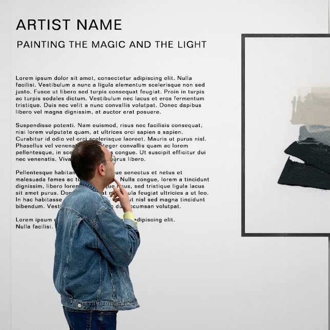 Art Gallery Exhibition Wall Text Decal (Creator Uploaded)