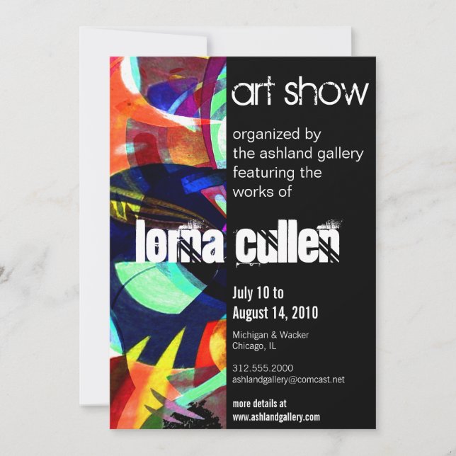 art gallery invitation (Front)