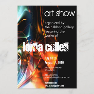 art gallery invitation - flow