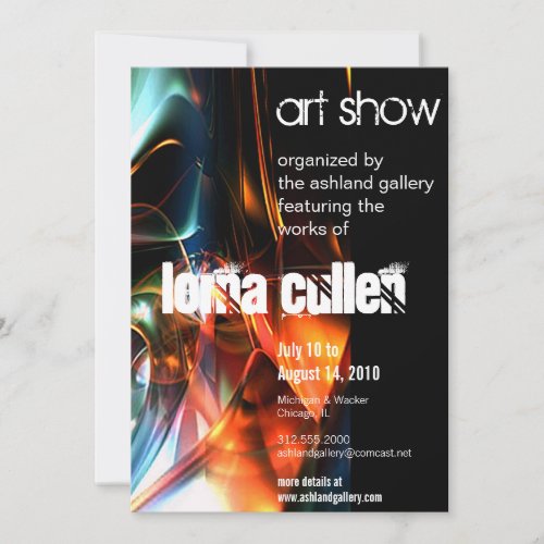 art gallery invitation - flow