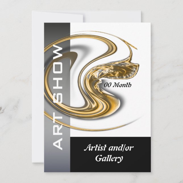 Art gallery jewelery CUSTOMIZE Invitation (Front)