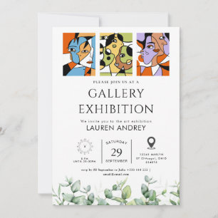 Art gallery opening invitation