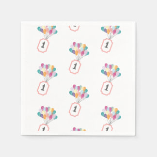 Art Gallery Theme - Pastel Birthday Photo  Napkins