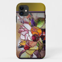 Art Glass Luxury Flower Barely There iPhone 11 Case