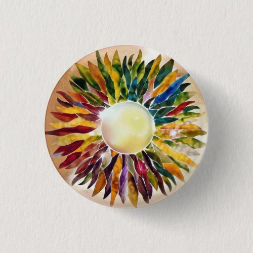 Art Glass Pearl Jewel Design Bride Button