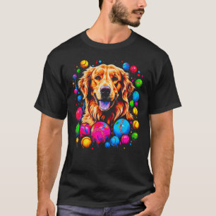 Art Golden Retriever Dog Baseball T-Shirt