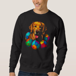 Art Golden Retriever Dog Soccer Sweatshirt