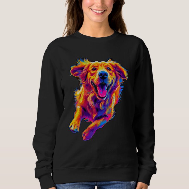 Art  Golden Retriever Dog Sweatshirt (Front)