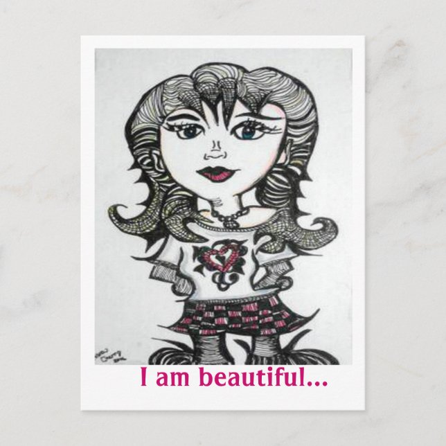 Art: Goth Chick Postcard (Front)
