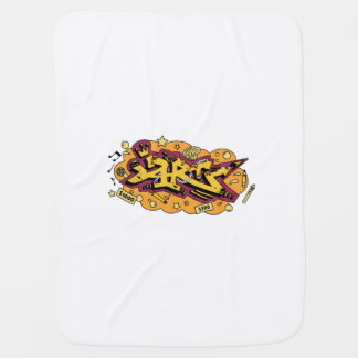 Art graffiti hand drawing baby blanket