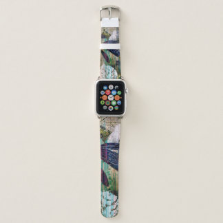 art graphic and watercolor autumn colorful backgro apple watch band