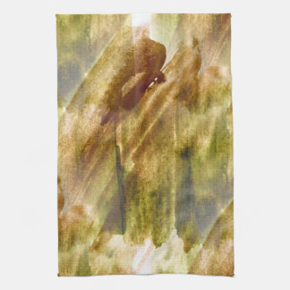 art green, brown hand paint background seamless towel