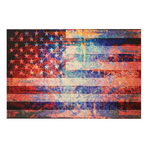 Art Grunge American Flag 2