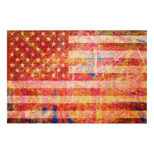 Art Grunge American Flag 3