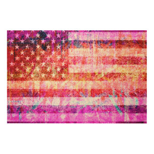 Art Grunge American Flag #5