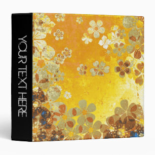 Art grunge floral pattern 2 binder