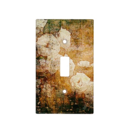 art grunge floral vintage background texture light switch cover