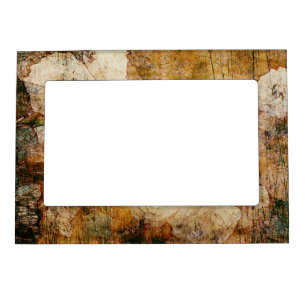 art grunge floral vintage background texture magnetic photo frame