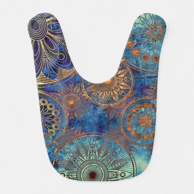 Art grunge pattern bib (Front)