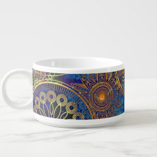 Art grunge pattern bowl