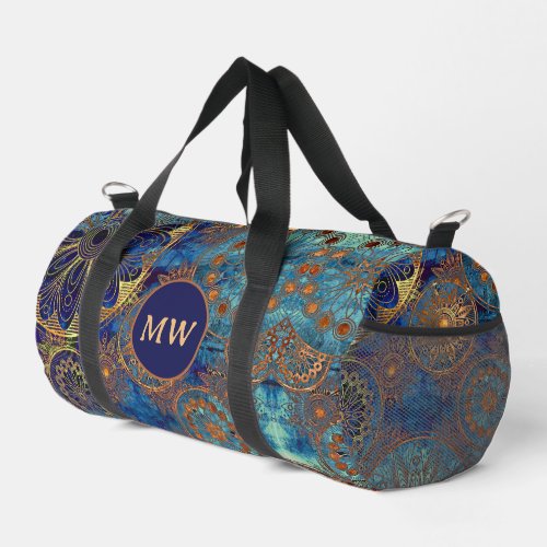 Art grunge pattern duffle bag