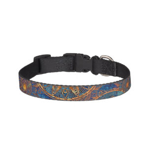 Art grunge pattern pet collar