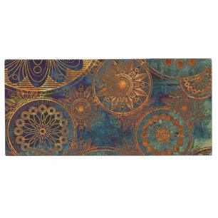 Art grunge pattern wood USB flash drive