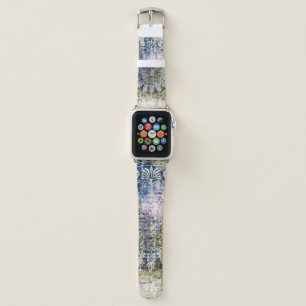art grunge vintage textured background with tradit apple watch band