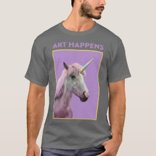 Art Happens Unicorn Horse T-Shirt