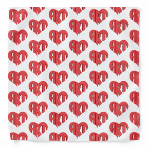 Art Heart Bandana