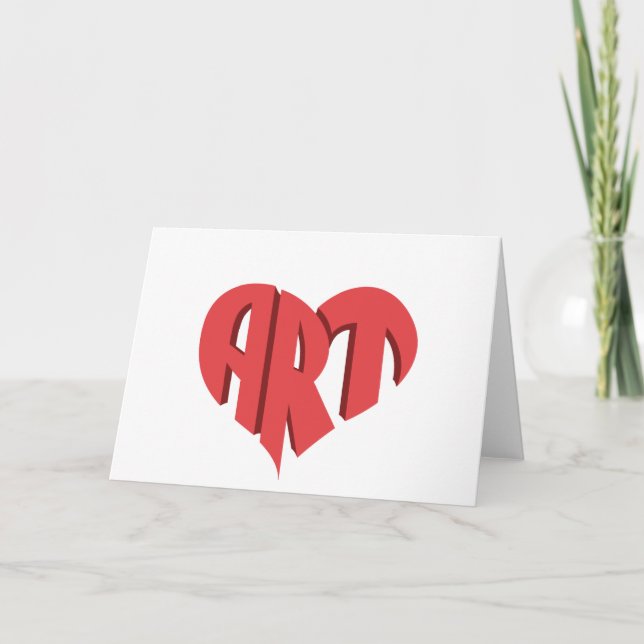 Art Heart Card (Front)