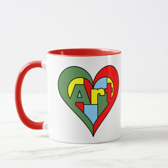  Art Heart Mug (Left)