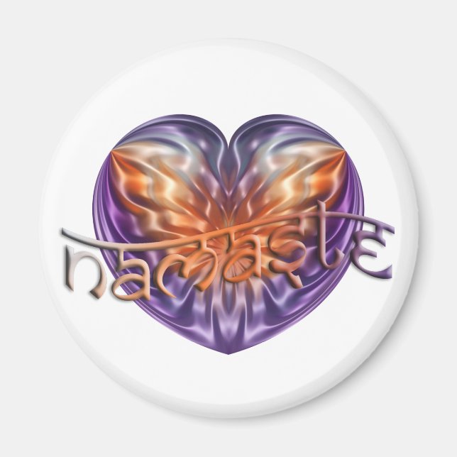 ART Heart NAMASTE Magnet (Front)