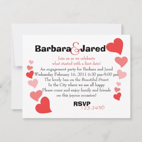 Art Hearts Custom Invitation
